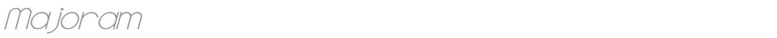 Majoram font preview